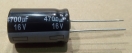4700uF, 16V, LOW ESR, elektrolit kondenzátor