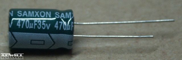 470uF, 35V, LOW ESR, elektrolit kondenzátor