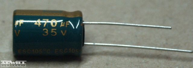 470uF, 35V, LOW ESR, elektrolit kondenzátor