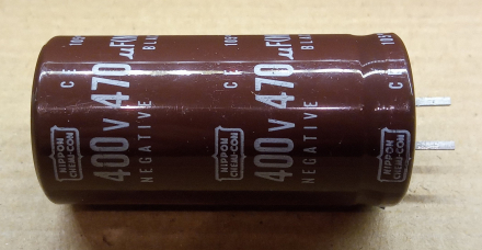 470uF, 400V, elektrolit kondenzátor
