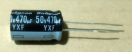 470uF, 50V, LOW ESR, elektrolit kondenzátor