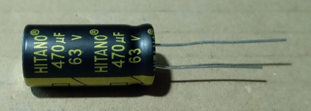 470uF, 63V, LOW ESR, elektrolit kondenzátor
