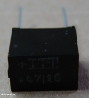 47uF, 16V, tantál kondenzátor