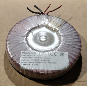 50VA, 1x15V, transzformátor