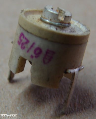 6-25pF, trimmer kondenzátor