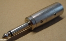 6,3 jack/XLR, átalakító