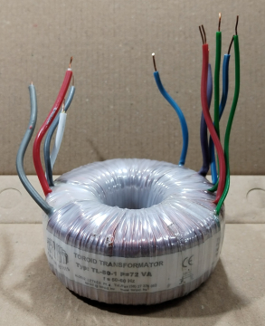 72VA, 2x9V, 2x18V, transzformátor