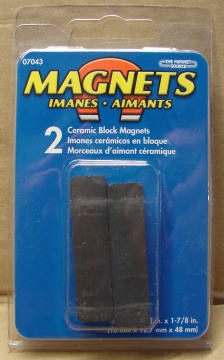 Állandó mágnes, 10x12,7x48