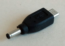 DC tápdugó átalakító, 3,5/1,1 - USB micro B