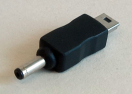 DC tápdugó átalakító, 3,5/1,1 - USB mini B