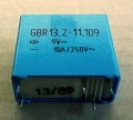GBR13.2-11.109 relé, 9V, 10A