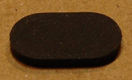 Gumi készülékláb, 10x6mm
