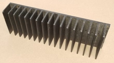 Hűtőborda, 215x75x35