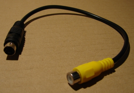 S-video/RCA átalakító kábel, 0,2m