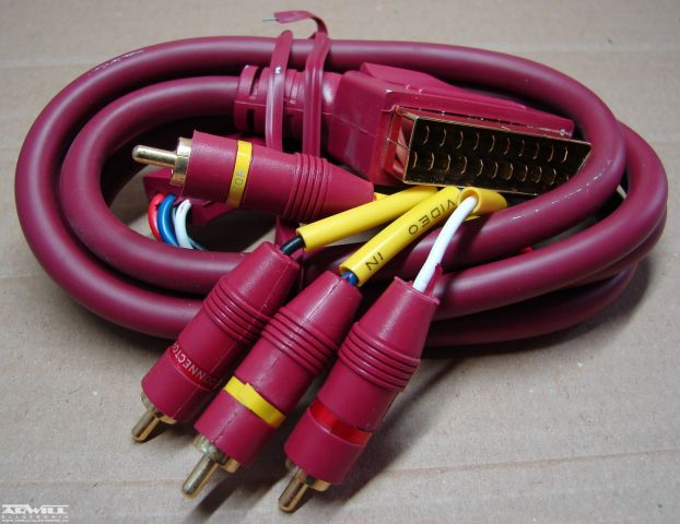 Scart - 4 RCA kábel, 1,5m