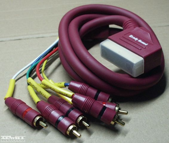 Scart - 6 RCA kábel, 1,5m