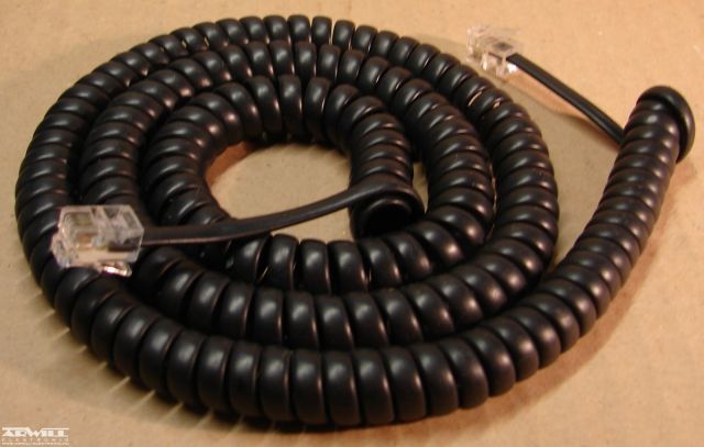 Telefon spirál kábel, 7,5m