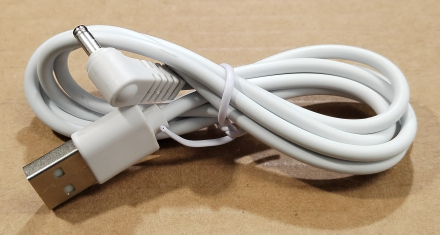 USB A - 3,5/1,3 tápkábel, 1m