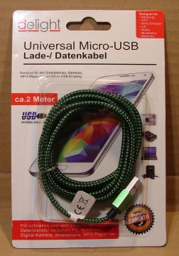 USB A/USB B micro kábel, 2m