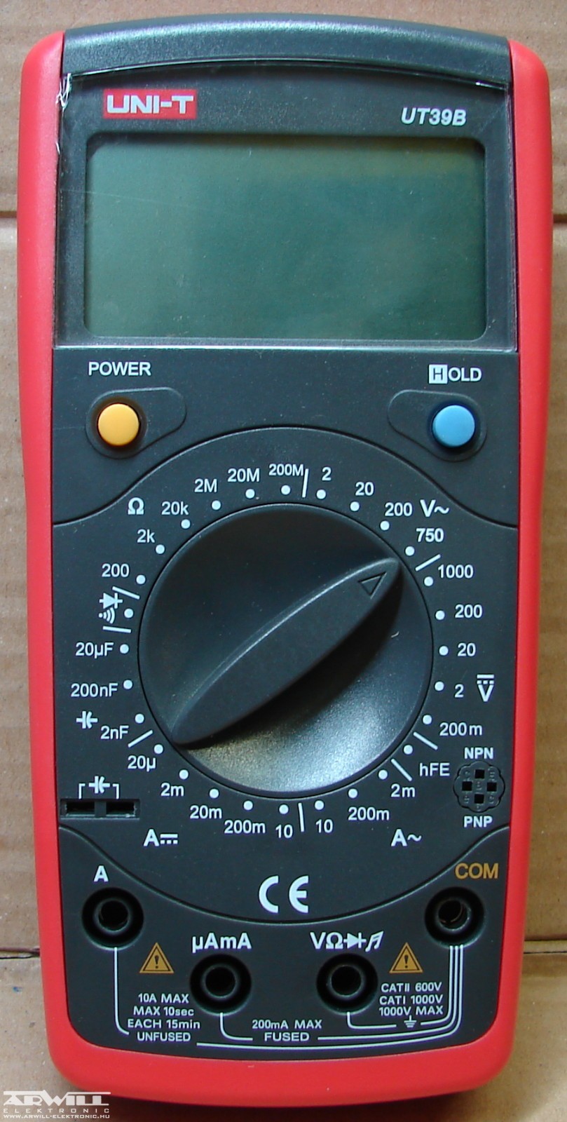 UT39B, multiméter - Árwill Elektronic