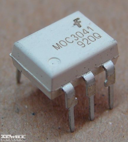MOC3041, optocsatoló