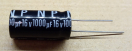 1000uF, 16V, kondenzátor