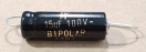 15uF, 100V, kondenzátor
