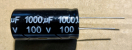 1000uF, 100V, elektrolit kondenzátor