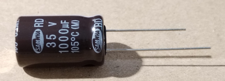 1000uF, 35V, elektrolit kondenzátor