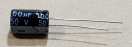 100uF, 50V, elektrolit kondenzátor