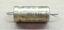100uF, 63V, LL, axiális elektrolit kondenzátor