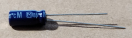 10uF, 100V, elektrolit kondenzátor