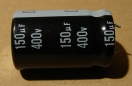 150uF, 400V, elektrolit kondenzátor