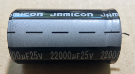 22000uF, 25V, elektrolit kondenzátor