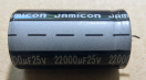 22000uF, 25V, elektrolit kondenzátor