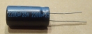2200uF, 25V, elektrolit kondenzátor