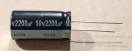 2200uF, 50V, elektrolit kondenzátor