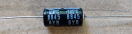 220uF, 16V, axiális elektrolit kondenzátor