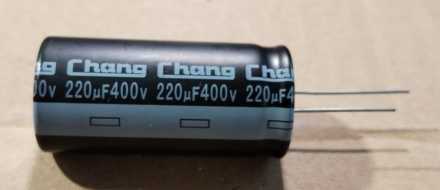 220uF, 400V, elektrolit kondenzátor