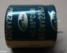 220uF, 400V, elektrolit kondenzátor