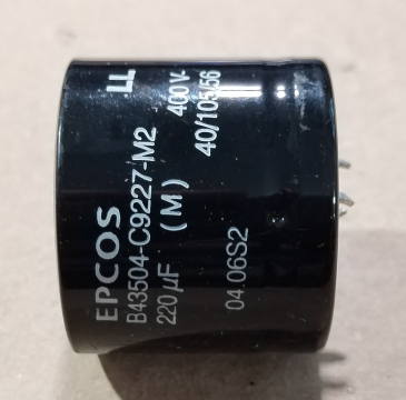 220uF, 400V, LL, elektrolit kondenzátor