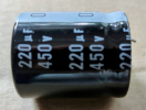 220uF, 450V, elektrolit kondenzátor