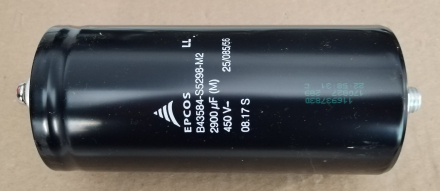2900uF, 450V, LL, elektrolit kondenzátor