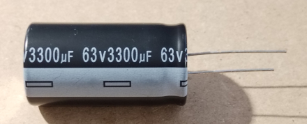 3300uF, 63V, elektrolit kondenzátor