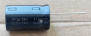 330uF, 100V, elektrolit kondenzátor