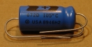 33uF, 100V, axiális, elektrolit kondenzátor