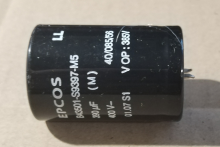 390uF, 400V, LL, elektrolit kondenzátor