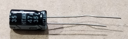 47uF, 35V, elektrolit kondenzátor
