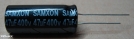 47uF, 400V, elektrolit kondenzátor
