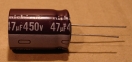 47uF, 450V, HIGH RIPPLE, elektrolit kondenzátor